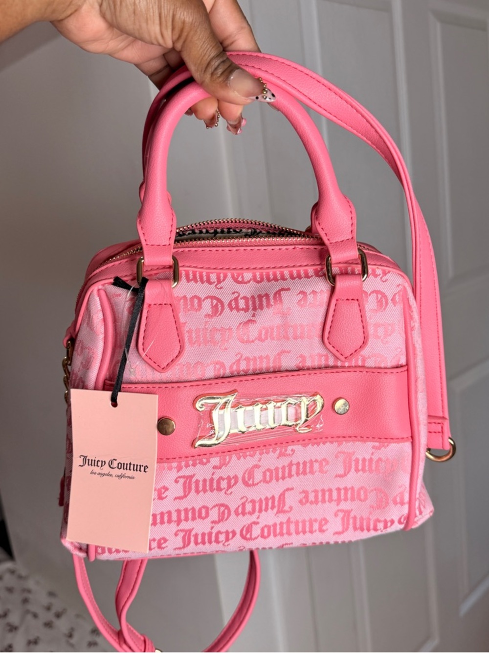 Juicy Couture Pink Lemonade Fame Satchel Bag